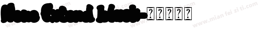 Neue Extend black字体转换